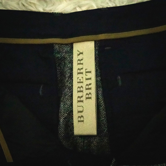 Burberry Brit Men's Size 36 R Tweed Skinny Leg Button Fly Wool Trouser Pants - Picture 4 of 9